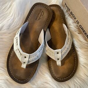 Clark’s Collection Braided Leather Sandals